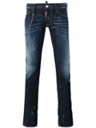 Dsquared2 Chain Strap Jeans, Men's, Size: 48, Blue, Cotton/spandex/elastane
