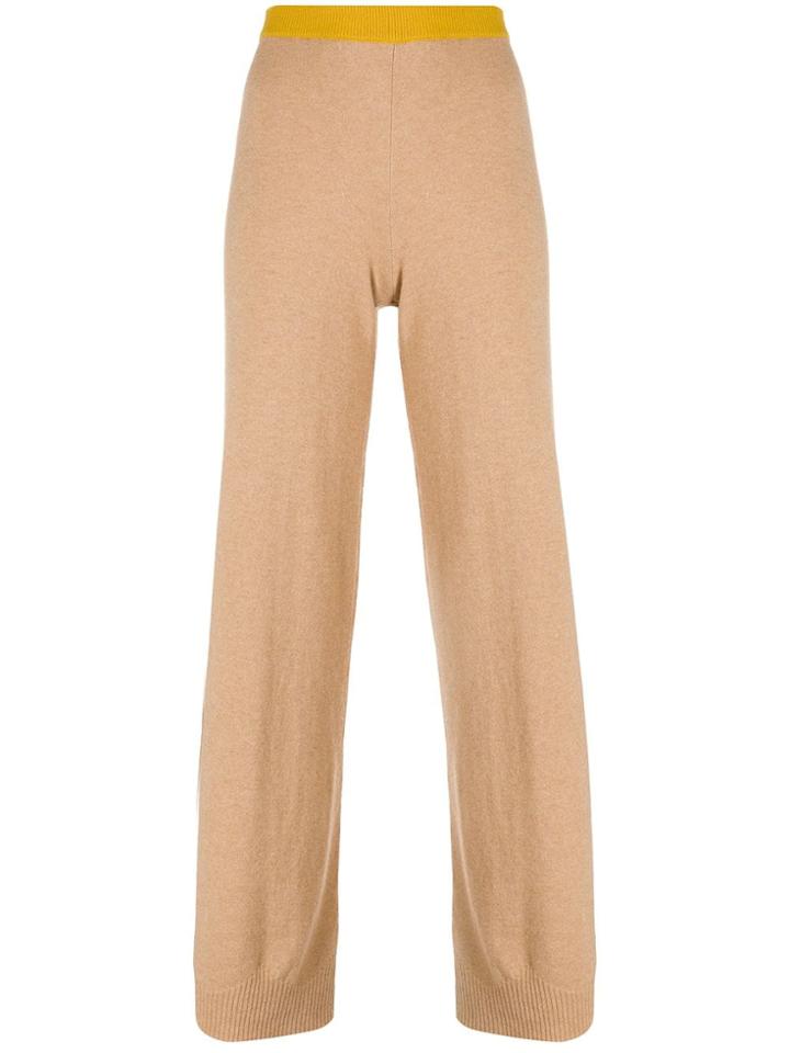 Semicouture Stripe Detail Trousers - Neutrals