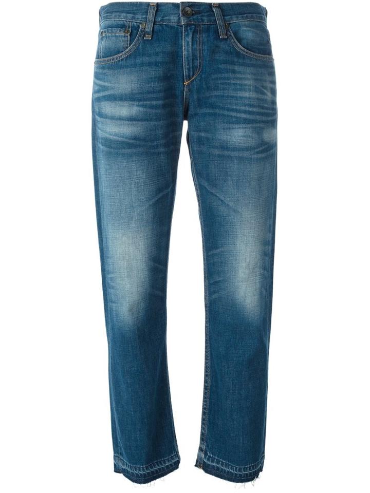 Rag & Bone /jean Boyfriend Jeans, Women's, Size: 27, Blue, Cotton