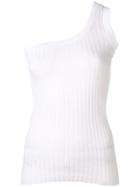 Circus Hotel One Shoulder Tank Top - White