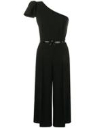 Elisabetta Franchi One Shoulder Jumpsuit - Black