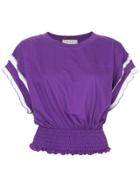 77circa Cropped Shortsleeved T-shirt - Pink & Purple
