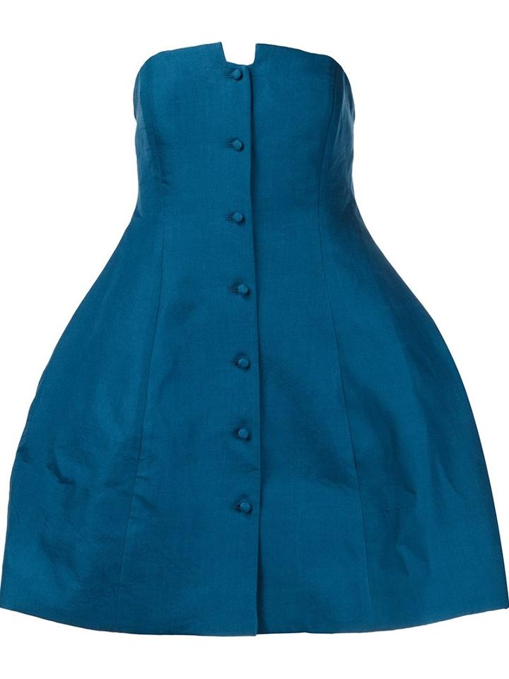 Rosie Assoulin 'lamp' Top, Women's, Size: 6, Blue, Silk