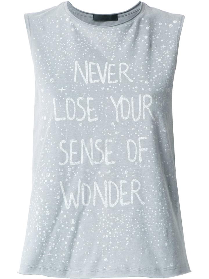Talie Nk Printed Top, Women's, Size: Medium, Grey, Cotton