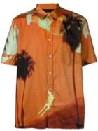 Paul Smith Skydiving Print Shirt - Orange