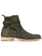 Ami Alexandre Mattiussi Ankle Boots, Men's, Size: 45, Green, Suede/leather