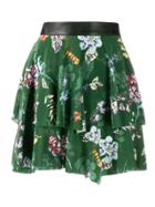 Zadig & Voltaire Jim Printed Mini Skirt - Green