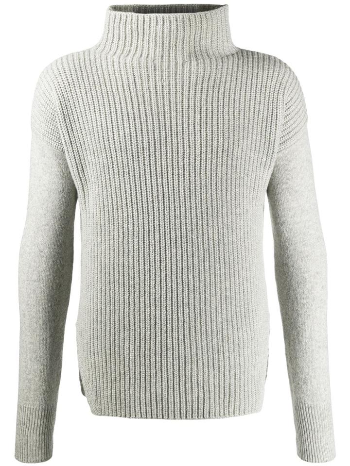 Ma'ry'ya Stand Up Collar Jumper - Grey