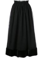 Cinq A Sept Paperbag Waist Midi Skirt - Black