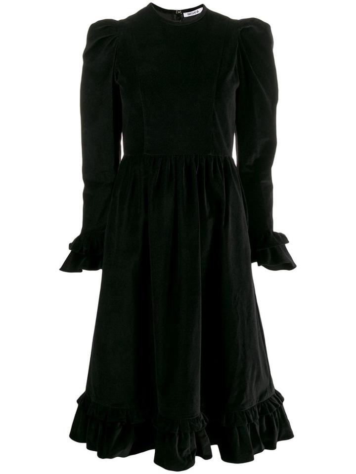 Batsheva Round Neck Dress - Black