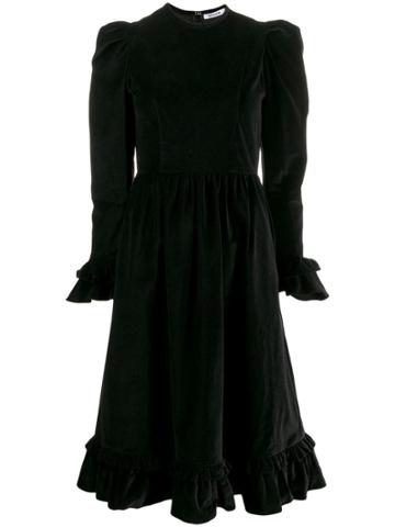 Batsheva Round Neck Dress - Black