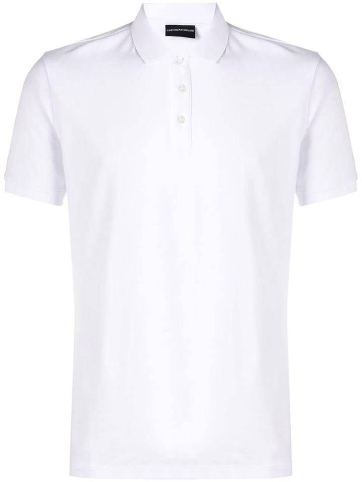 Emporio Armani Slim-fit Polo Shirt - White
