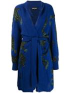 Just Cavalli Knitted Cardi-coat - Blue