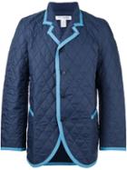 Comme Des Garçons Shirt Boy Quilted Blazer, Size: Medium, Blue, Nylon/polyester