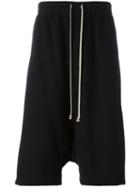 Rick Owens Drkshdw Pod Shorts, Men's, Size: Small, Black, Cotton