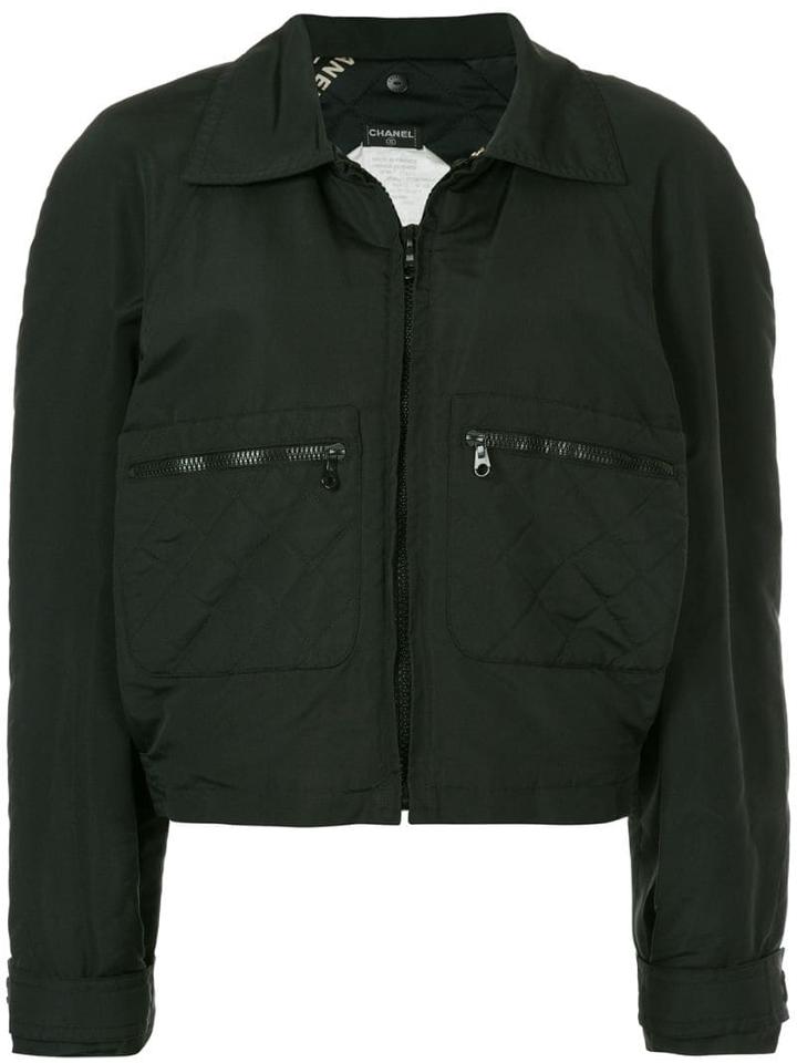 Chanel Pre-owned Quilted Pockets Blouson Jacket - Black