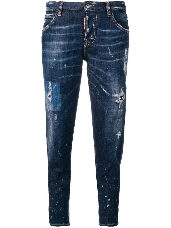 Dsquared2 Cropped Distressed Jeans - 470