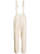 Uma Wang Suspender Detail Trousers - Neutrals