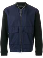 Falke Flap Pocket Bomber Jacket - Blue