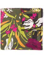 Moschino Floral Print Scarf - Green