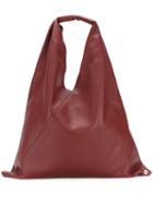 Mm6 Maison Margiela - Triangle Tote - Women - Leather/polyester - One Size, Red, Leather/polyester