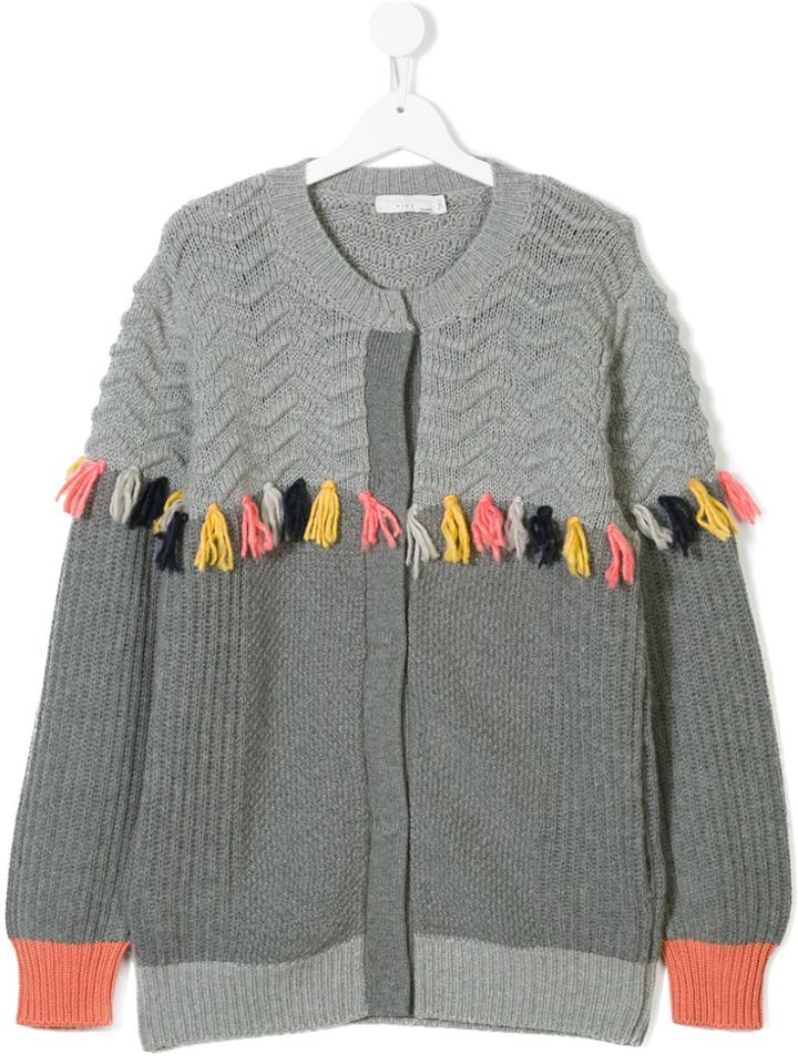 Stella Mccartney Kids Eloise Tassel Cardigan - Grey