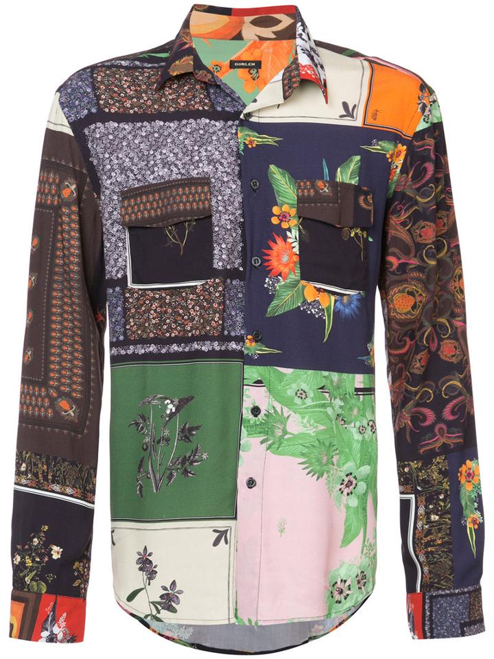 Osklen - Patchwork Print Shirt - Men - Viscose - P, Viscose