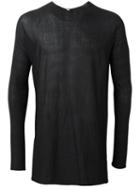 Label Under Construction Crew Neck Jumper, Men's, Size: 48, Black, Silk/wool/acetate