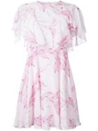 Giambattista Valli Floral Print Dress, Women's, Size: 44, Pink/purple, Silk