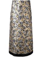 Emanuel Ungaro Circle Embroidered Maxi Skirt