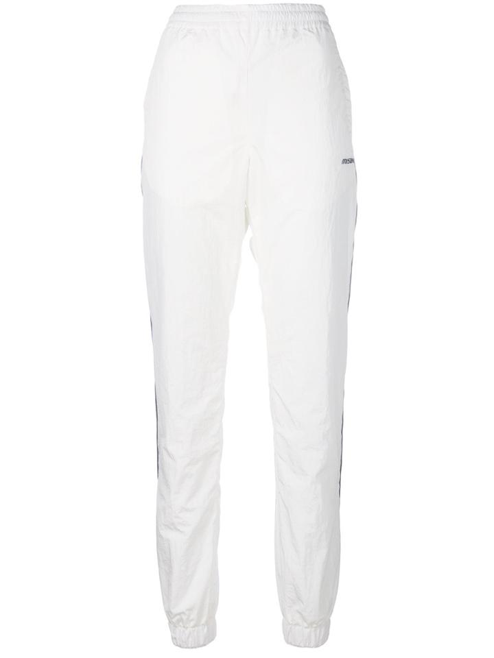 Misbhv Embroidered Logo Track Trousers - White