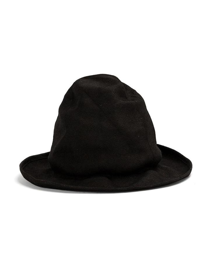 Horisaki Design & Handel Wrinkled Fedora Hat, Men's, Size: Small, Black, Straw