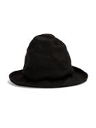 Horisaki Design & Handel Wrinkled Fedora Hat, Men's, Size: Small, Black, Straw