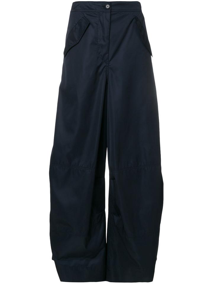 Marni Relaxed Wide Leg Trousers - Blue