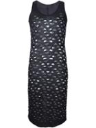 Alessandra Marchi Perforated Longline Tank Top