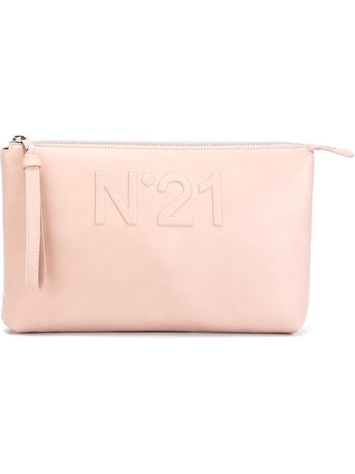 N.21 Raised Logo Clutch