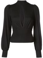 Reformation Joni Blouse - Black