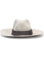 Ps By Paul Smith Felt Fedora Hat, Women's, Size: Small, Grey, Wool Felt