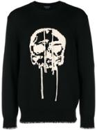 Alexander Mcqueen Skull Crew Neck Sweater - Black