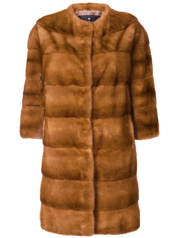 Fabio Gavazzi Fur Coat - Brown