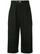 Facetasm Wide Leg Cropped Trousers - Black