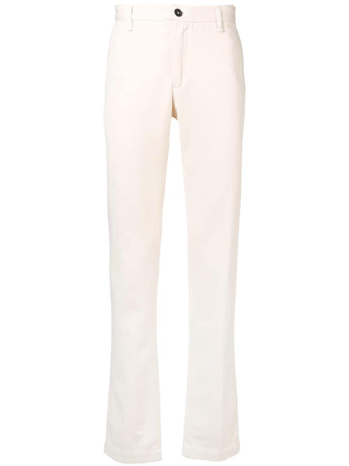 Massimo Alba Slim Fit Trousers - White