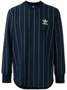 Adidas - Striped Logo Top - Men - Cotton - S, Blue, Cotton