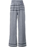 Cecilie Copenhagen Keffiyeh Cotton Trousers, Size: 2, White, Cotton