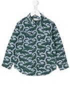 Stella Mccartney Kids Crocodile Print Shirt, Boy's, Size: 6 Yrs, Blue