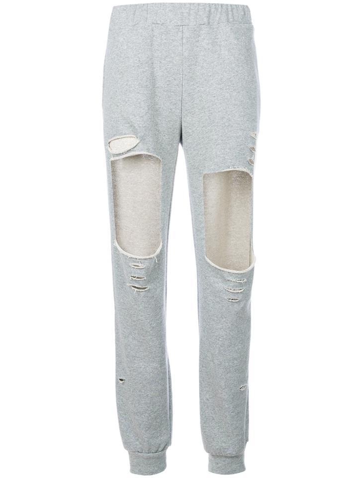 Forte Couture Cut-out Track Pants - Grey