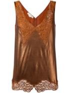 Stella Mccartney 'anastasia' V-neck Lace Camisole - Yellow