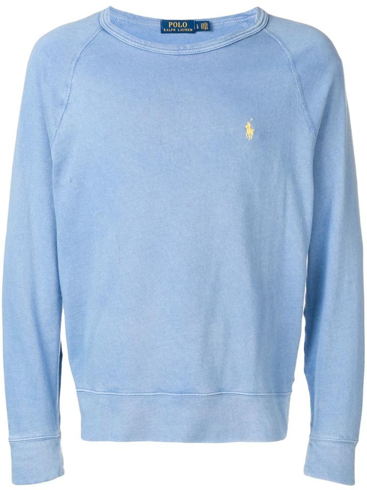 Ralph Lauren Embroidered Logo Sweatshirt - Blue