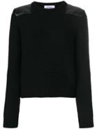 Courrèges Shoulder Patch Sweater - Black