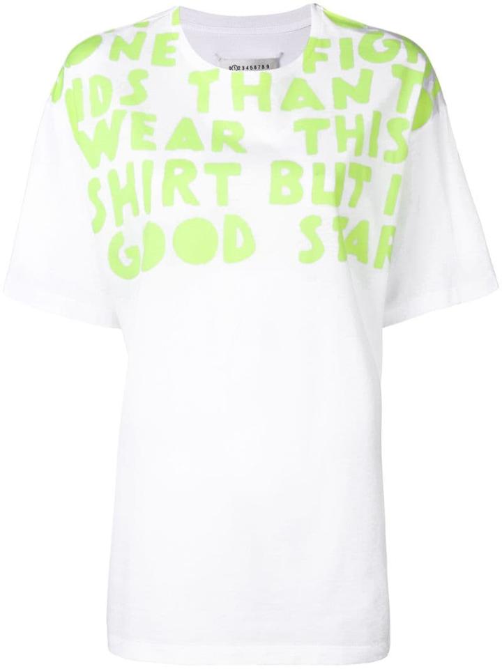 Maison Margiela Slogan-print T-shirt - White